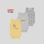Junior 9-12M High Organic Cotton Sleeveless Bodysuit Set - Image 14